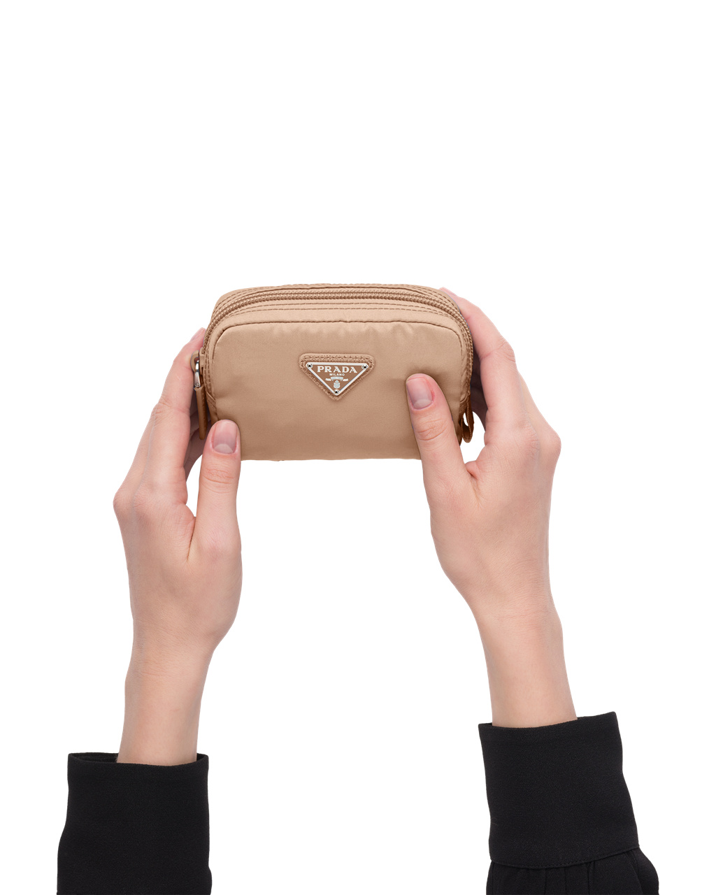 Prada Nylon Pouch Beige | 86230-CGEU