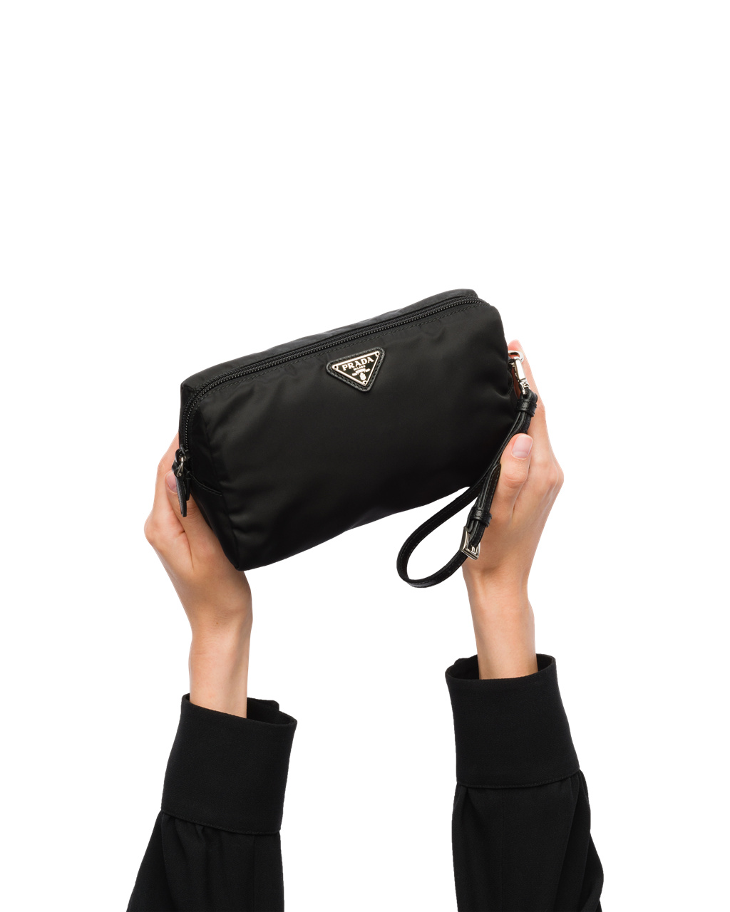 Prada Nylon Pouch Negras | 35968-DSRZ