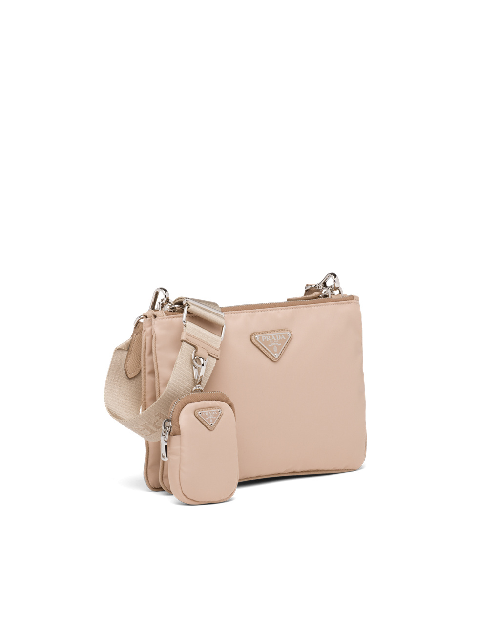 Prada Nylon Re-edition 2000 Shoulder Bag Beige | 28594-EADG