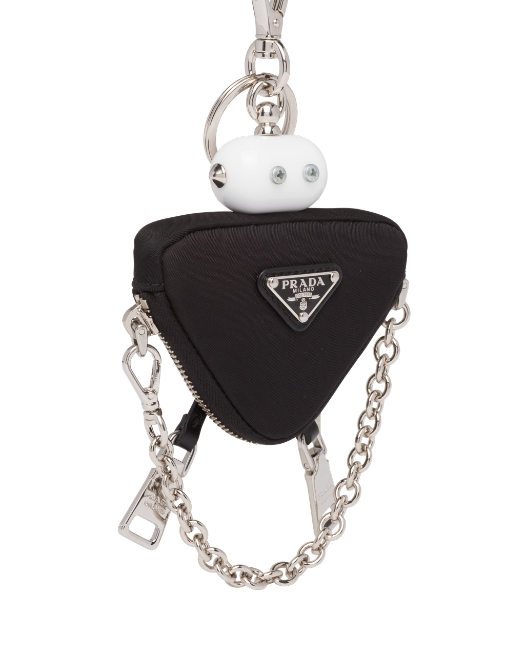 Prada Nylon Robot Keychain Trick Negras | 67109-NJDZ