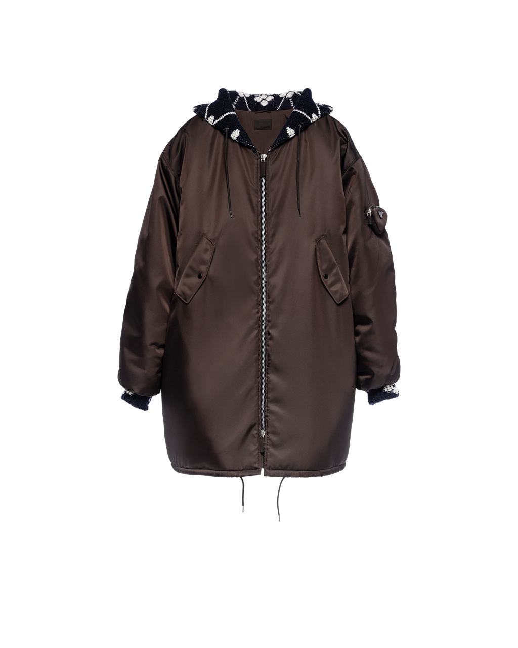 Prada Oversized Re-nylon Raincoat Marrones Oscuro | 43216-TLVO