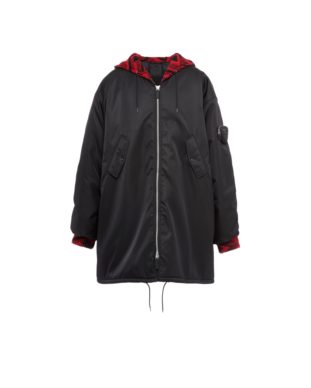 Prada Oversized Re-nylon Raincoat Negras | 74598-EBPT