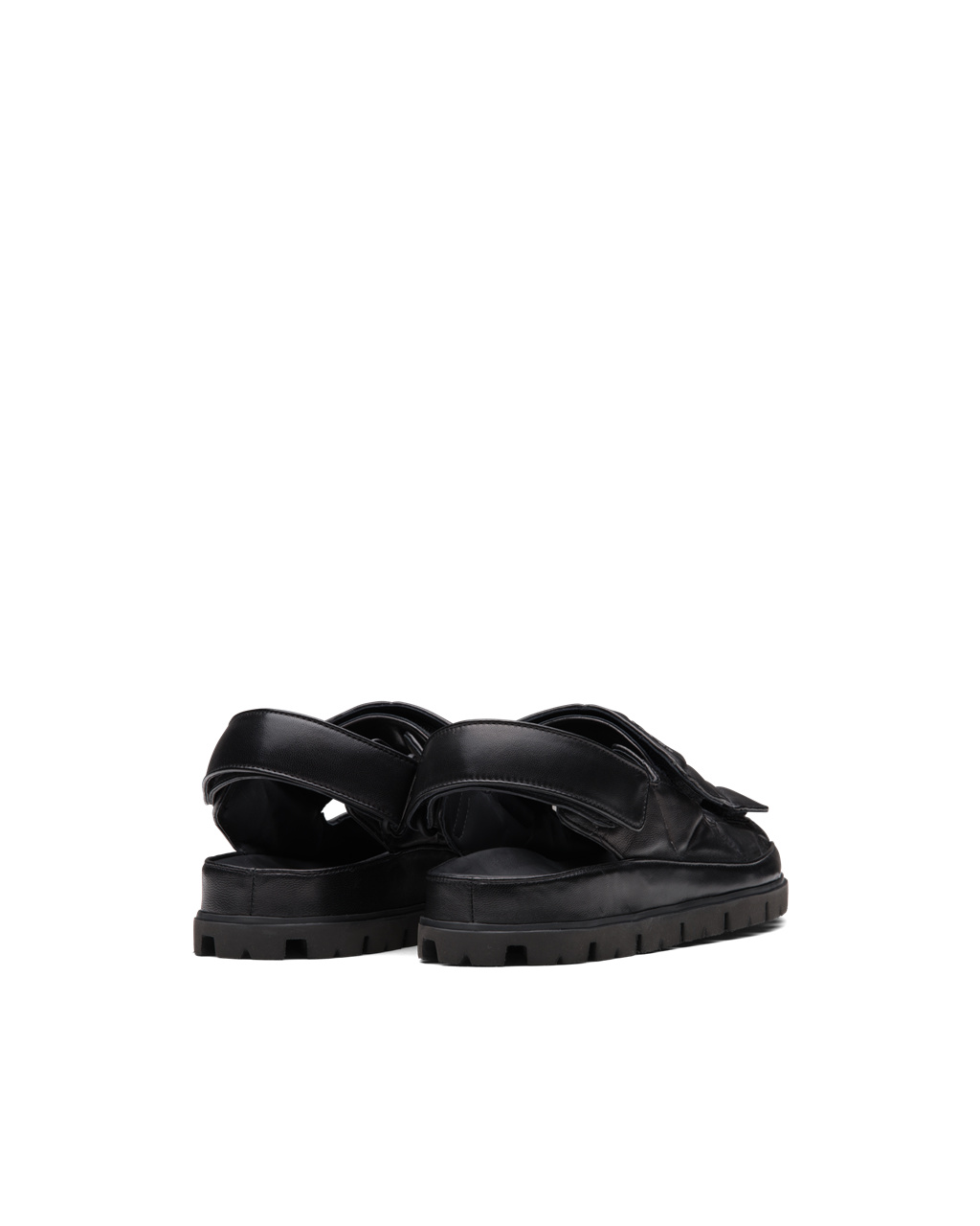 Prada Padded Nappa Cuero Sandals Negras | 51346-DORF