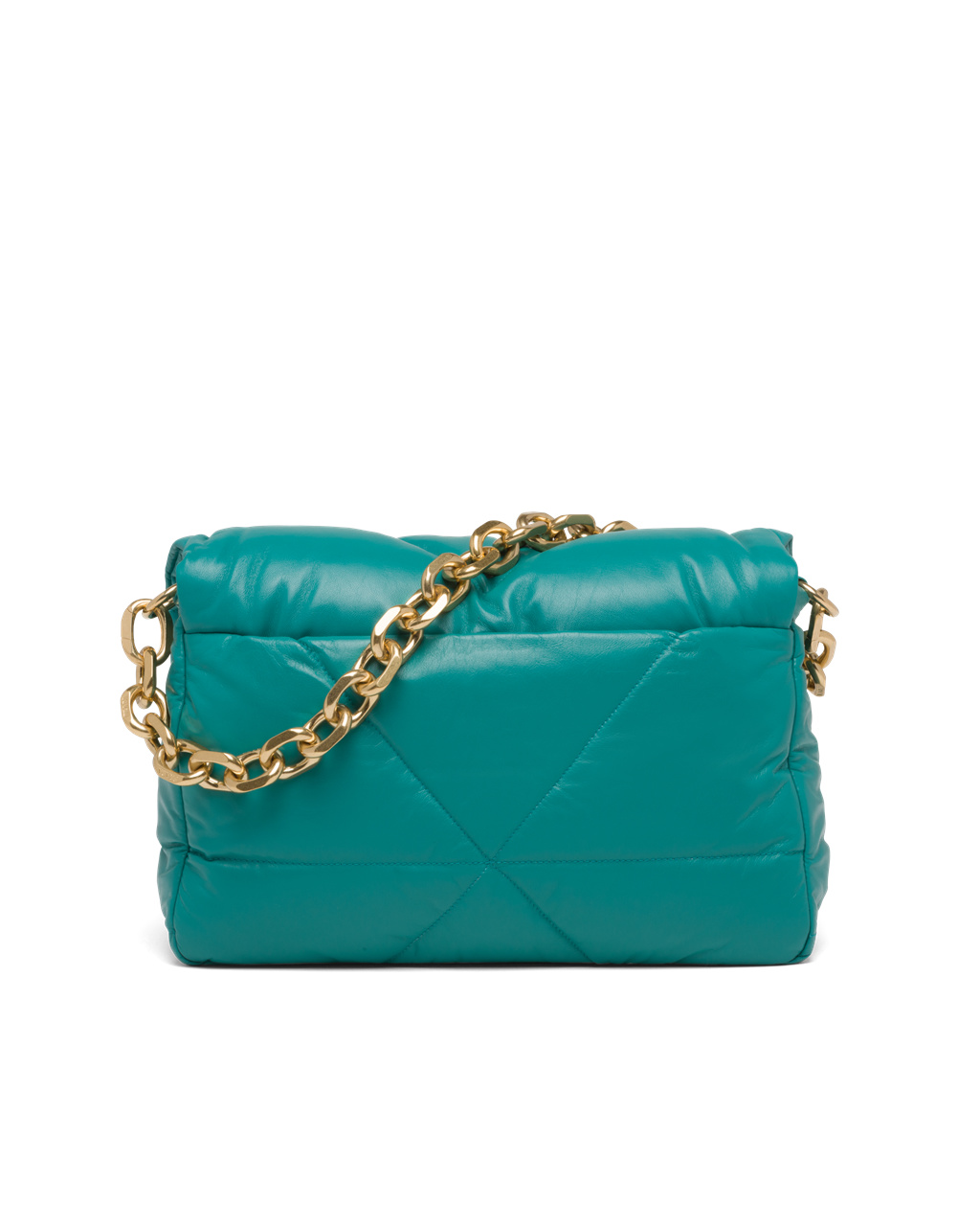 Prada Padded Nappa Cuero Shoulder Bag Azules Azules | 29385-QUMN