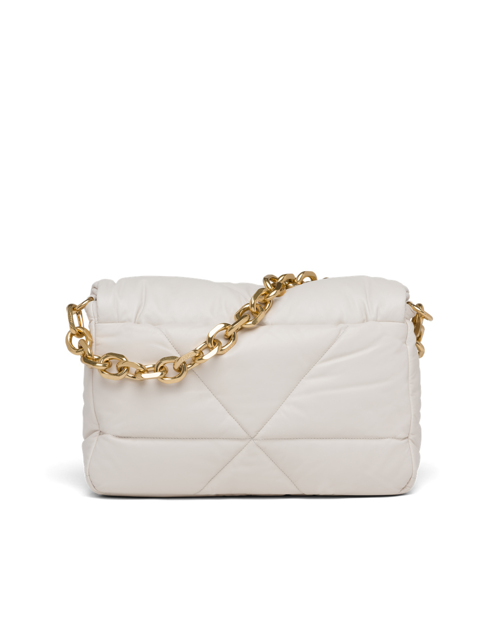 Prada Padded Nappa Cuero Shoulder Bag Blancas | 30416-JCHP