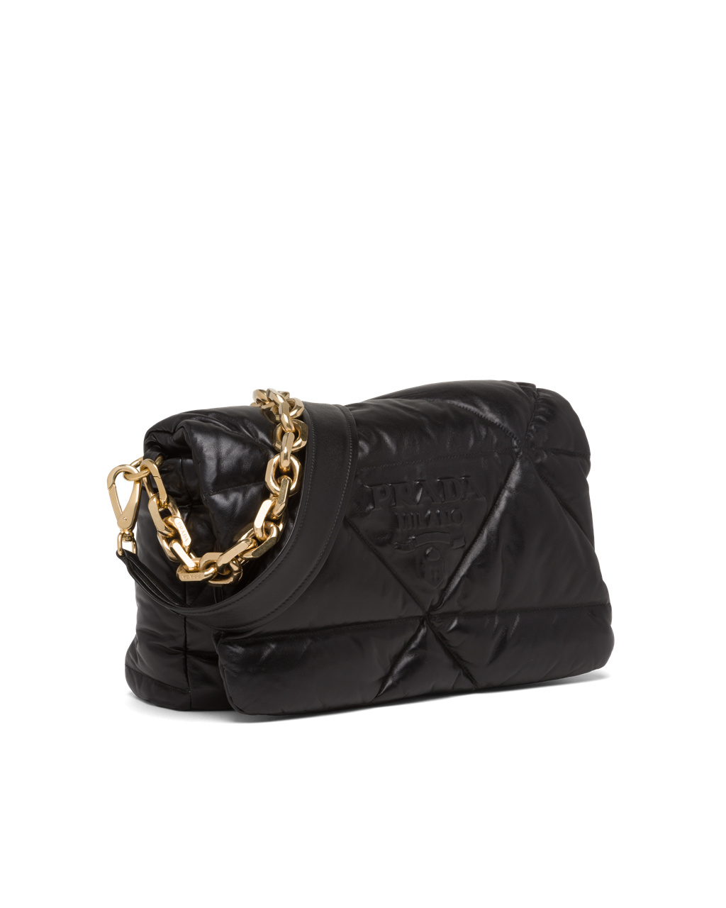 Prada Padded Nappa Cuero Shoulder Bag Negras | 25648-JHKP