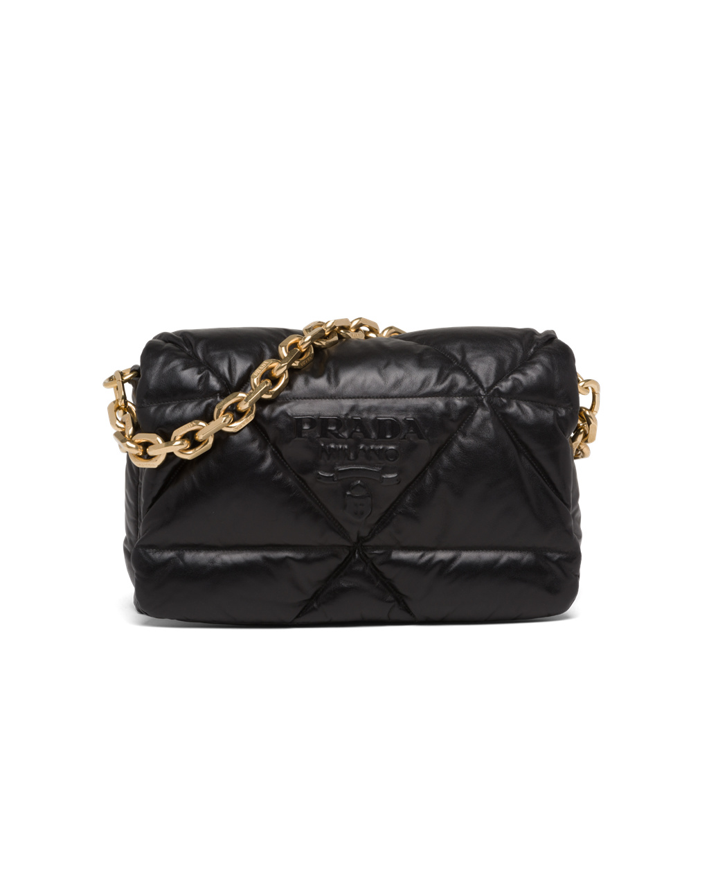 Prada Padded Nappa Cuero Shoulder Bag Negras | 25648-JHKP