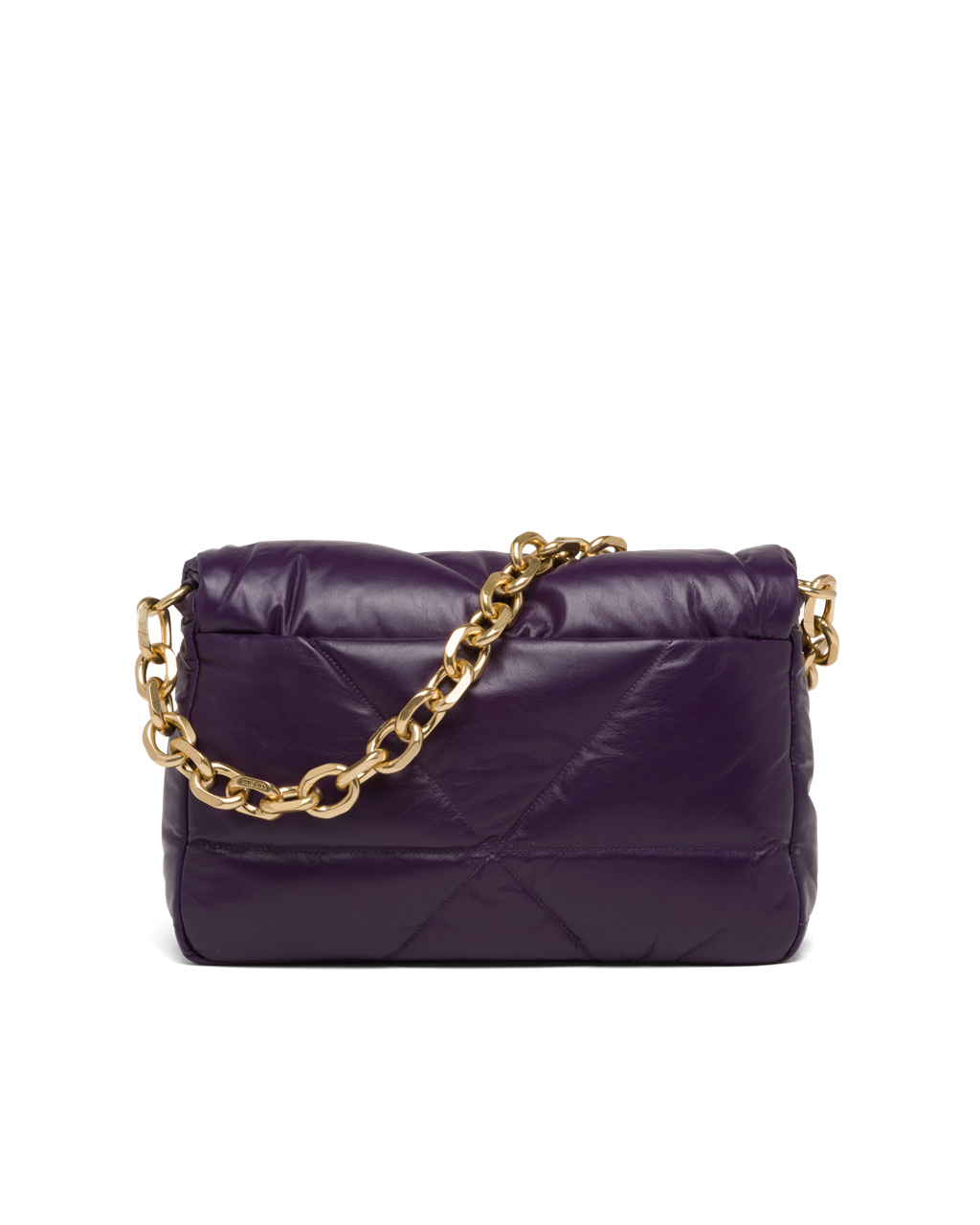 Prada Padded Nappa Cuero Shoulder Bag Violet | 52931-REVJ