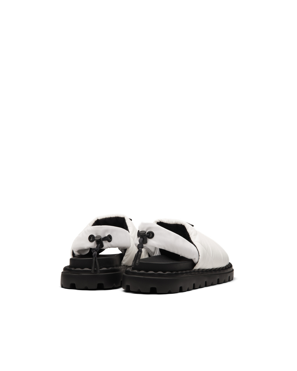 Prada Padded Nylon Sandals Blancas | 57164-NOGV