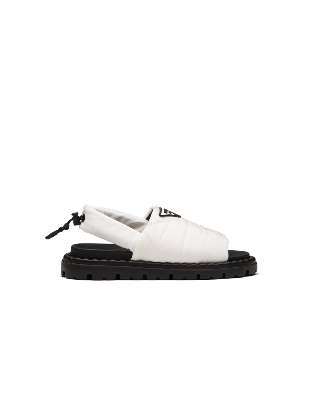 Prada Padded Nylon Sandals Blancas | 57164-NOGV