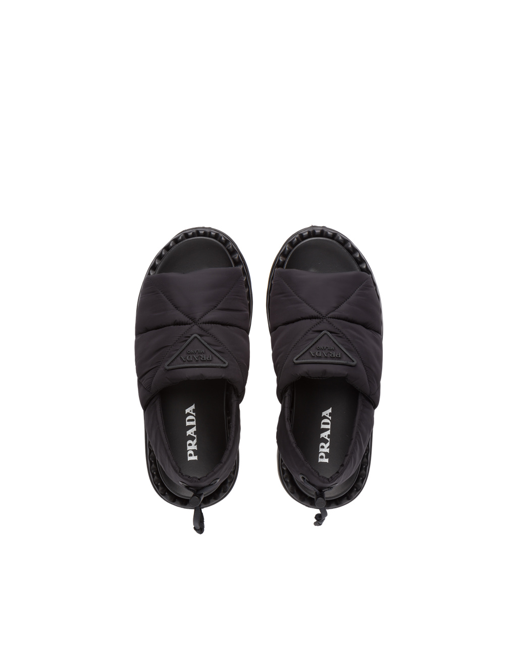 Prada Padded Nylon Sandals Negras | 13945-JOQG