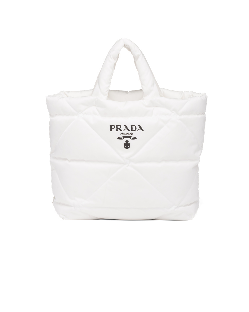 Prada Padded Re-nylon Tote Bag Blancas | 17648-ZLMI