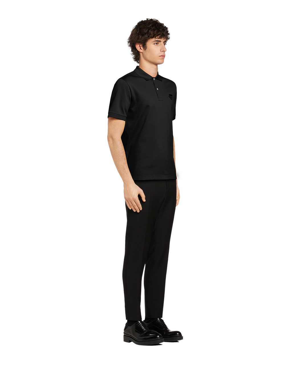 Prada Piqué Polo Shirt Negras | 81637-MZCY