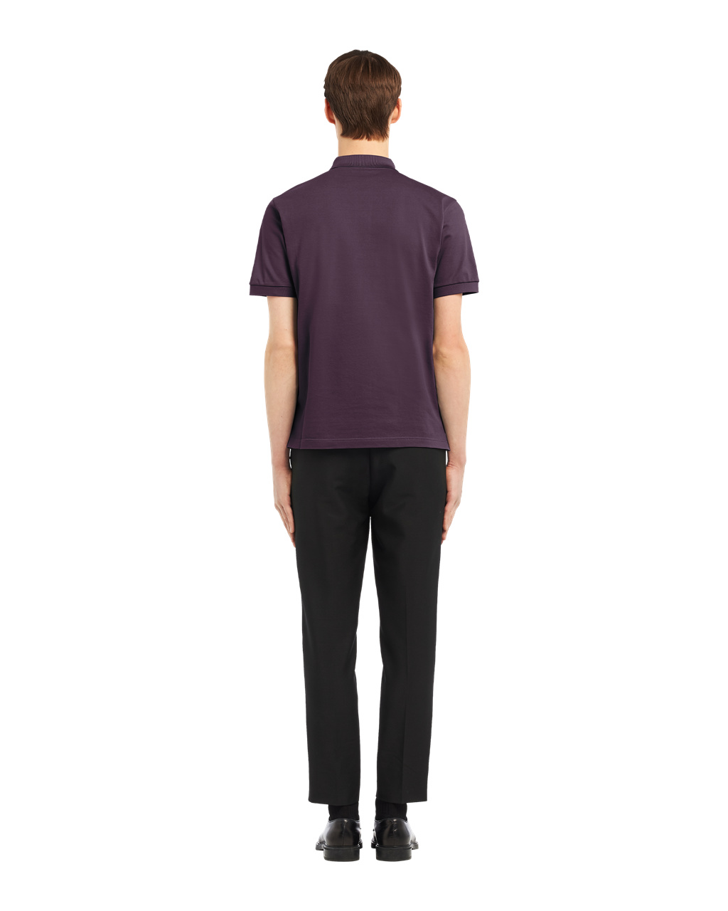 Prada Piqué Polo Shirt Plum | 76031-QYSA