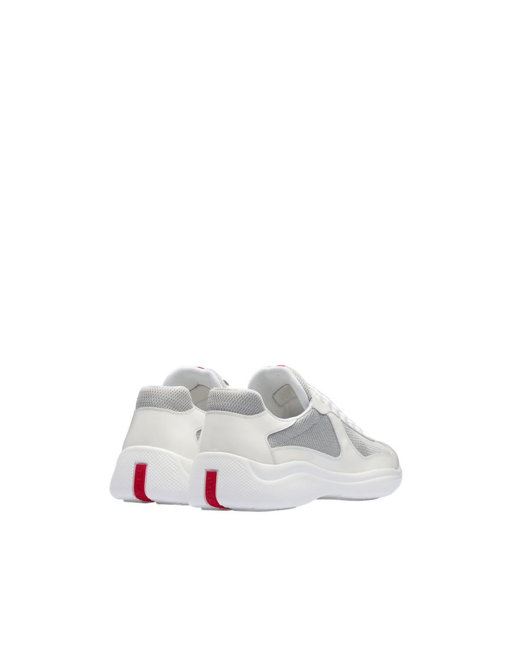 Prada Prada America's Cup Sneakers Blancas Plateadas | 35967-AZVF