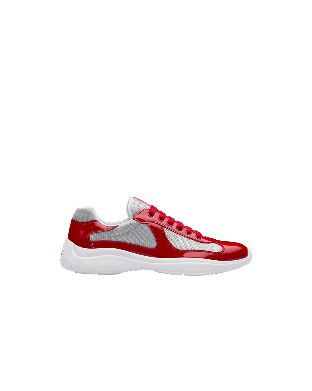 Prada Prada America\'s Cup Sneakers Rojas Plateadas | 31845-JDEP