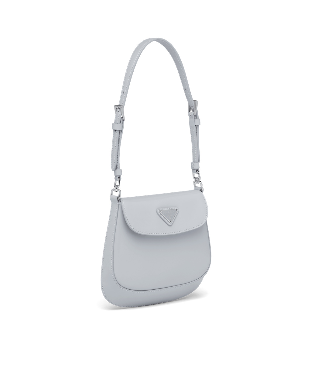 Prada Prada Cleo Brushed Cuero Mini Bag Azules | 14827-RFLJ