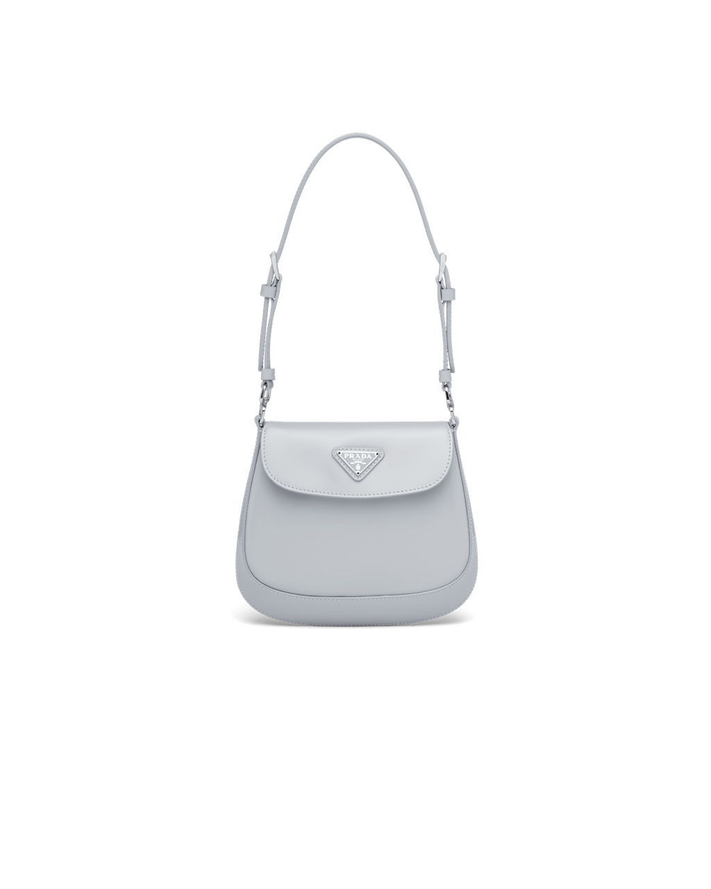 Prada Prada Cleo Brushed Cuero Mini Bag Azules | 14827-RFLJ