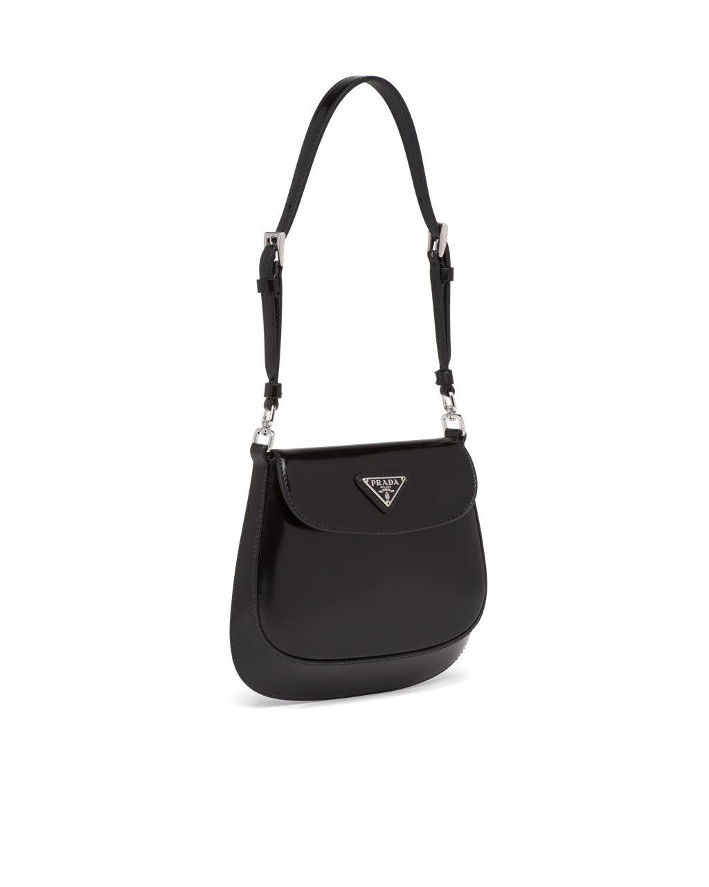 Prada Prada Cleo Brushed Cuero Mini Bag Negras | 29671-HCFJ