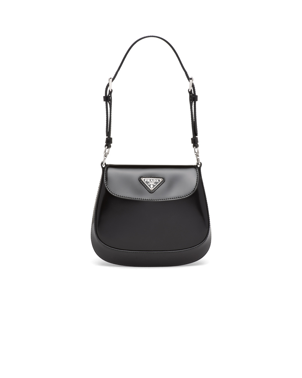 Prada Prada Cleo Brushed Cuero Mini Bag Negras | 29671-HCFJ