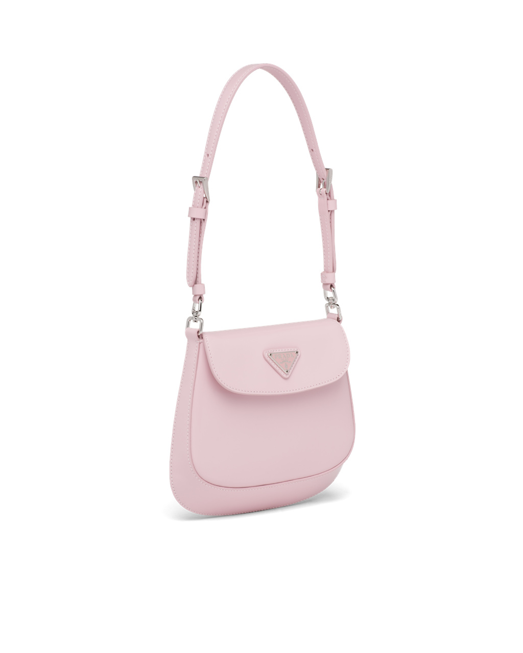 Prada Prada Cleo Brushed Cuero Mini Bag Rosas | 67025-SCOH