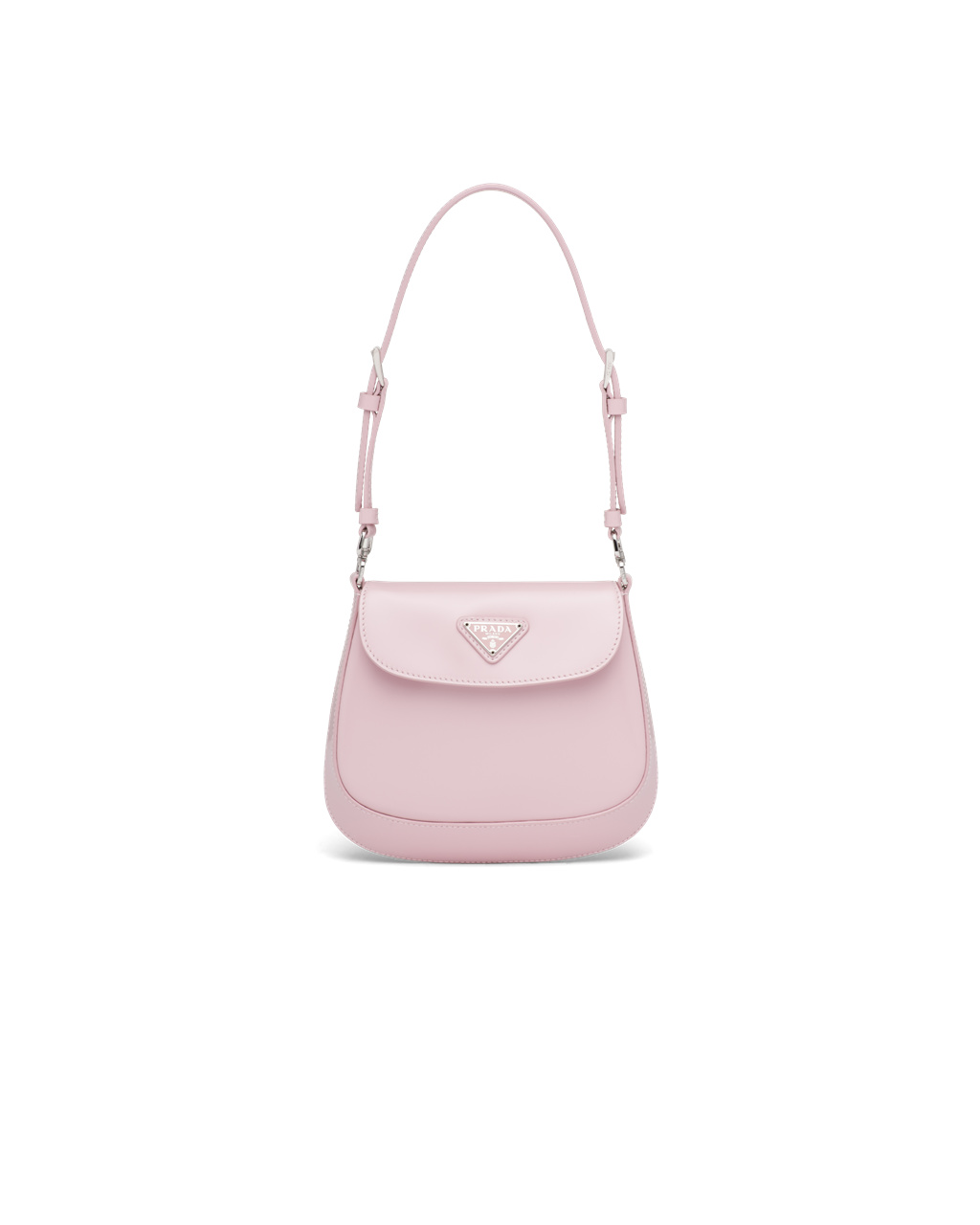 Prada Prada Cleo Brushed Cuero Mini Bag Rosas | 67025-SCOH