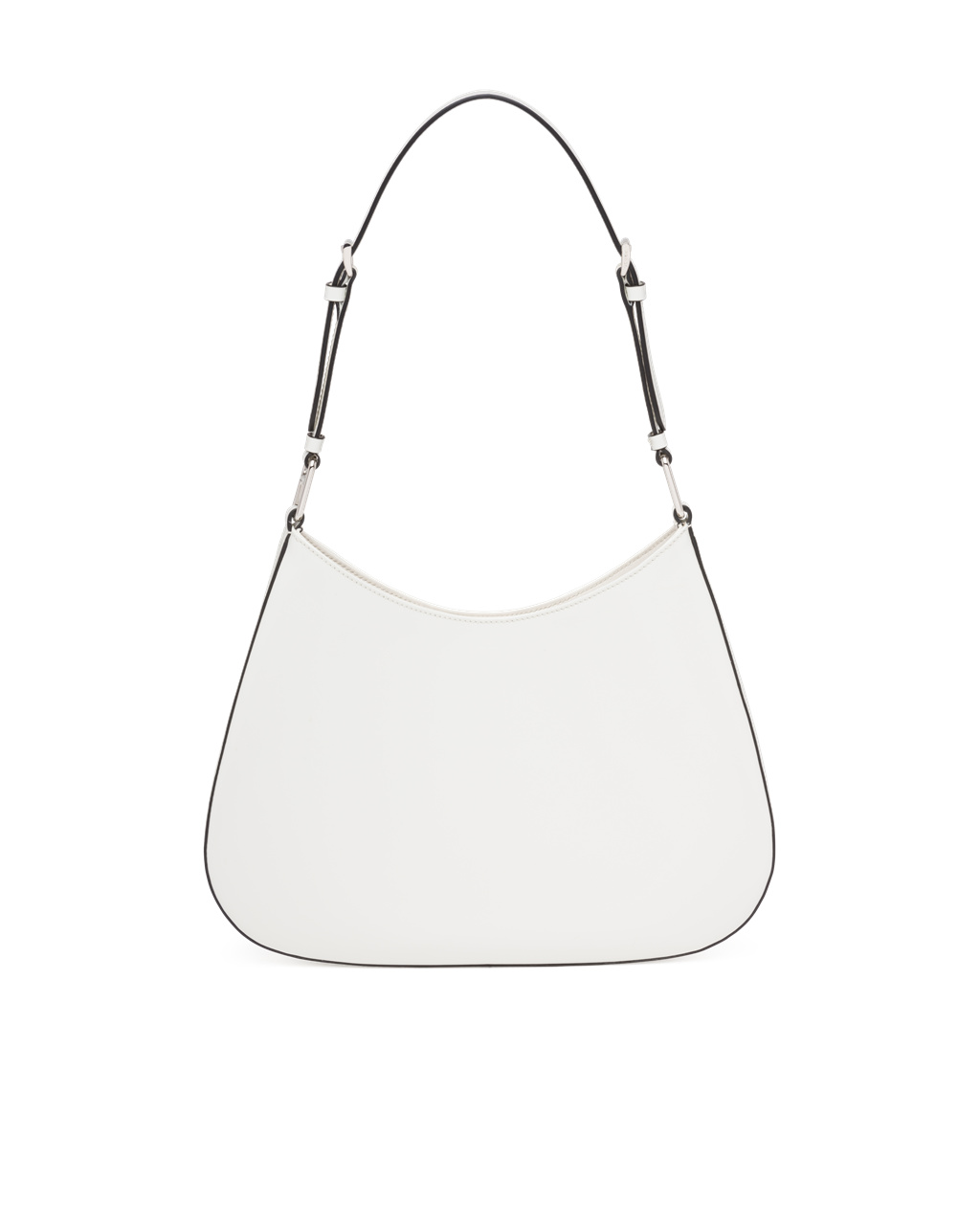 Prada Prada Cleo Brushed Cuero Shoulder Bag Blancas | 67924-GNKC