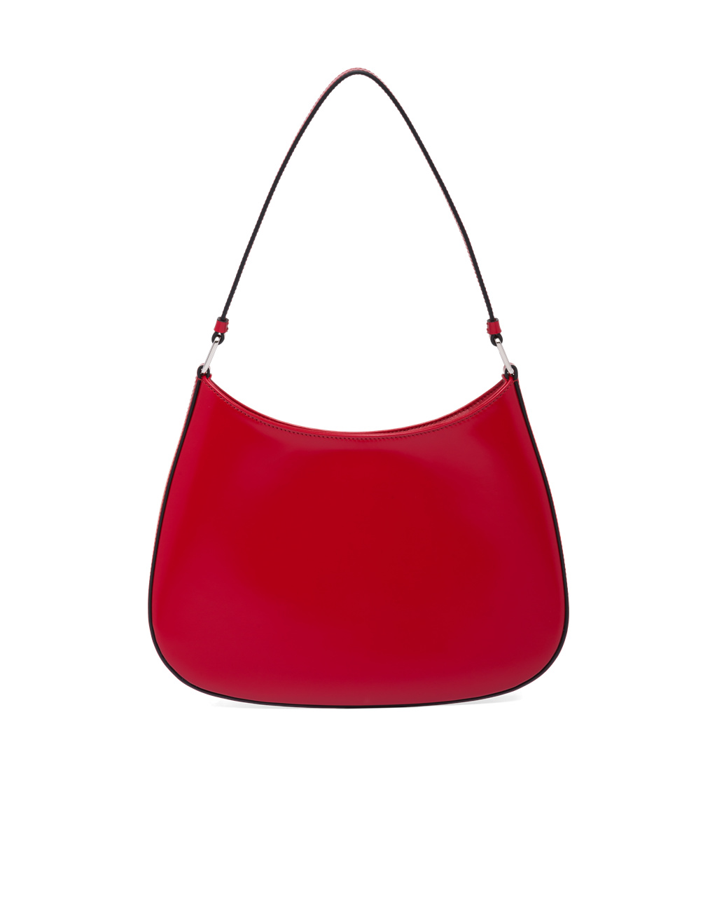 Prada Prada Cleo Brushed Cuero Shoulder Bag Scarlet | 73451-QTZG