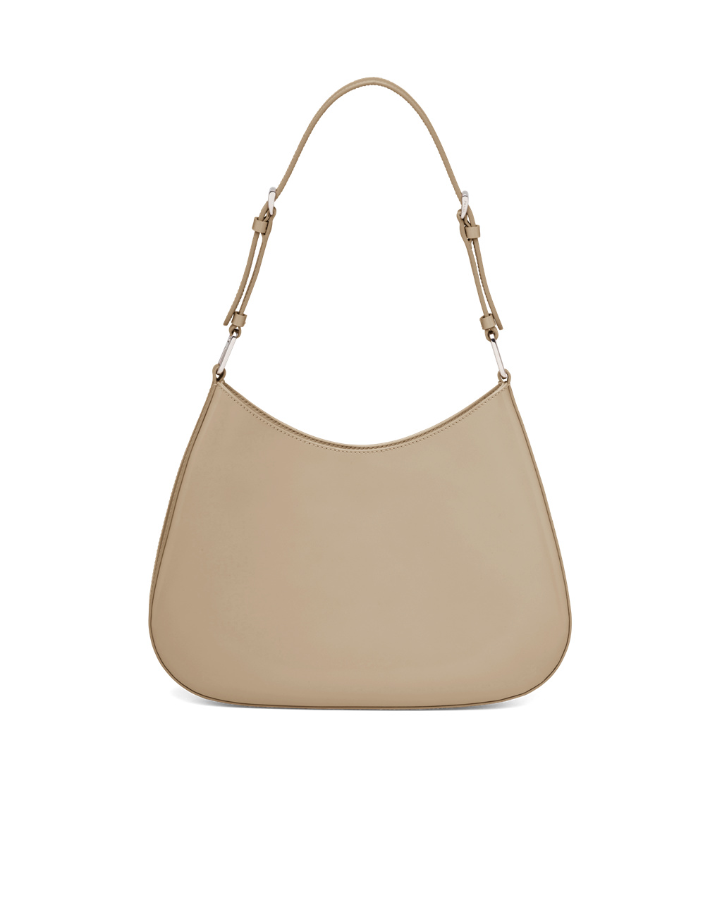 Prada Prada Cleo Brushed Cuero Shoulder Bag Beige | 78520-YJTS