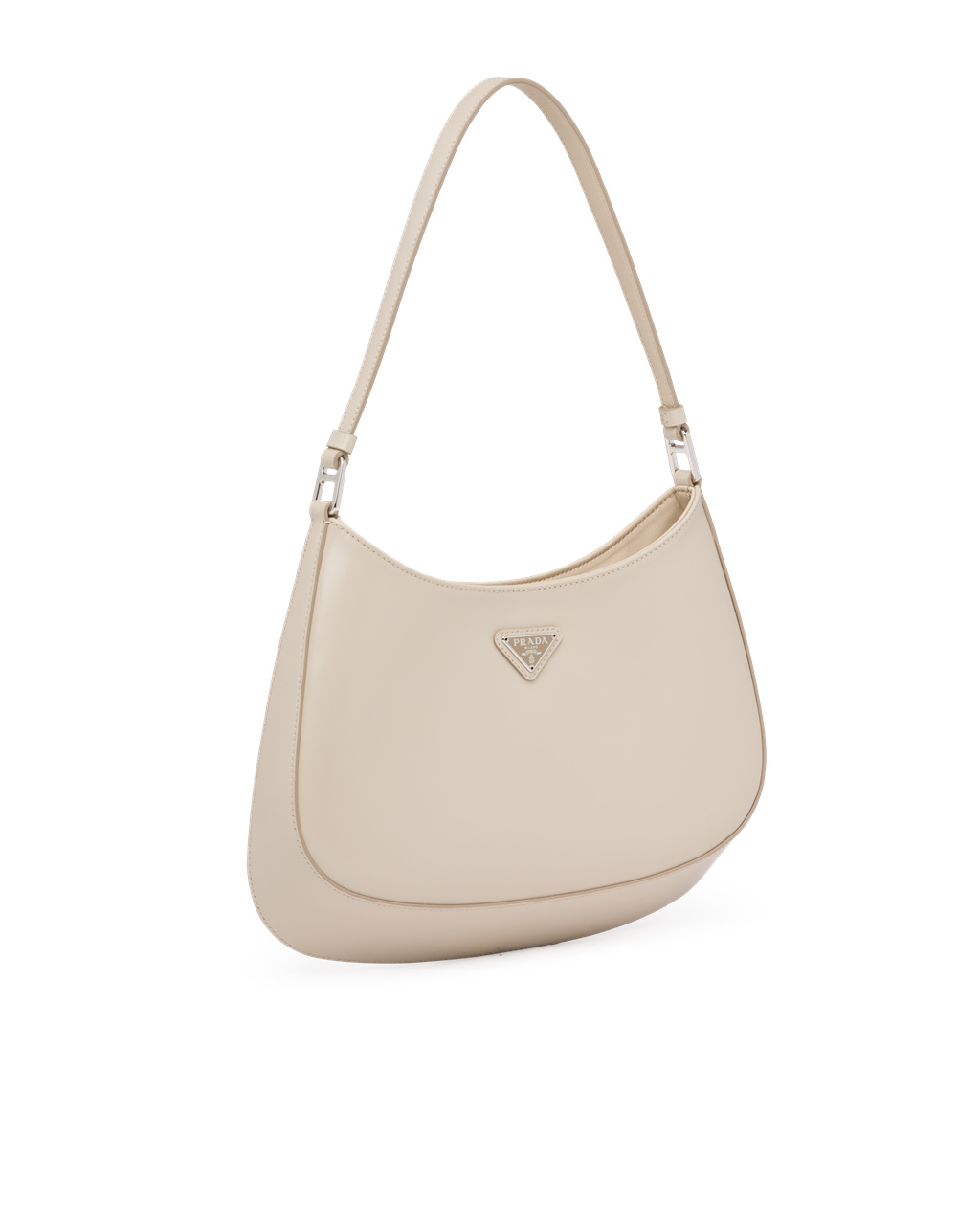 Prada Prada Cleo Brushed Cuero Shoulder Bag Beige | 82156-WYZU