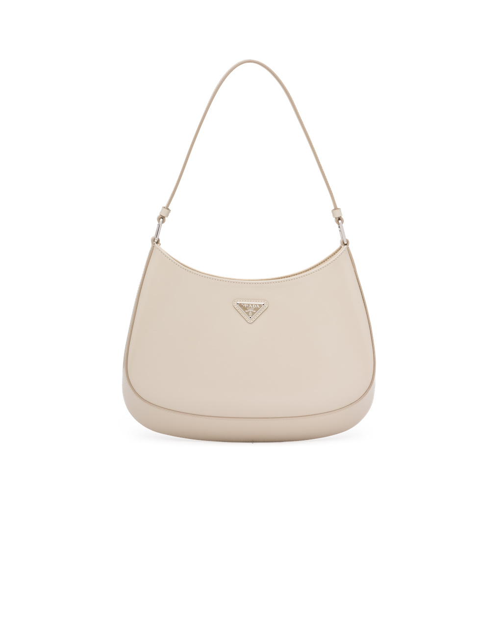 Prada Prada Cleo Brushed Cuero Shoulder Bag Beige | 82156-WYZU