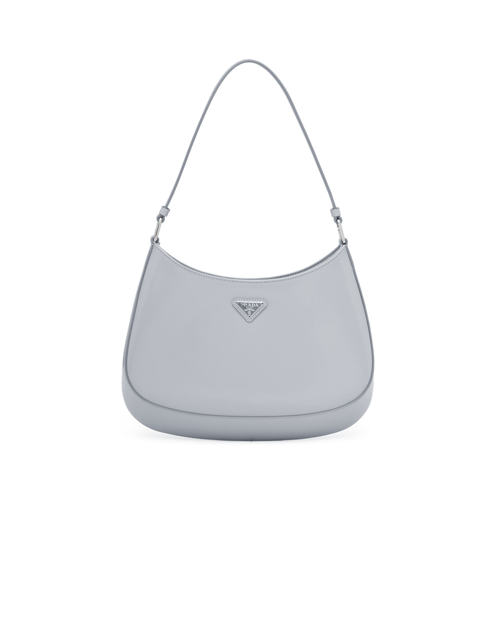 Prada Prada Cleo Brushed Cuero Shoulder Bag Azules | 84609-AYKH