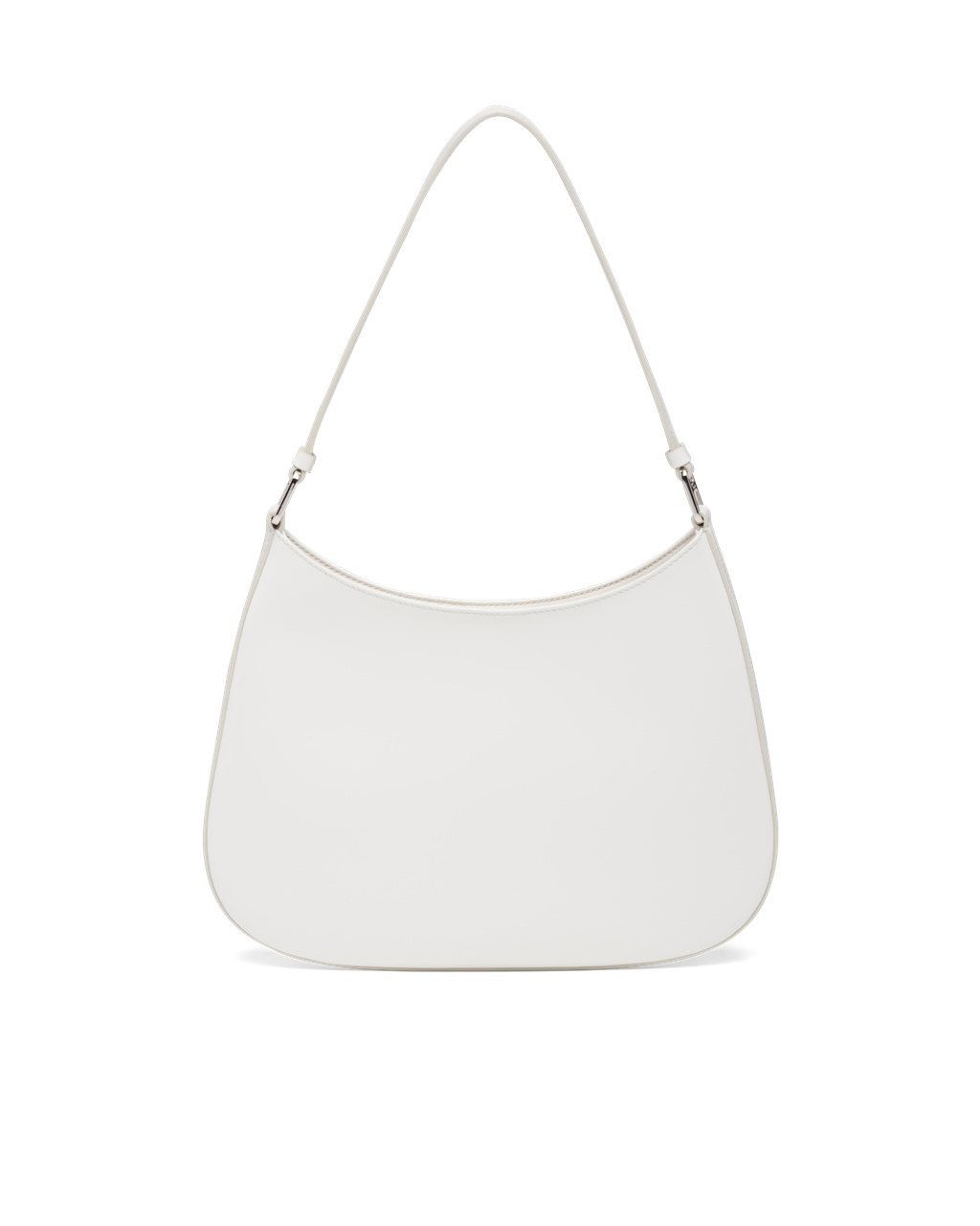 Prada Prada Cleo Brushed Cuero Shoulder Bag Blancas | 92613-CLOF