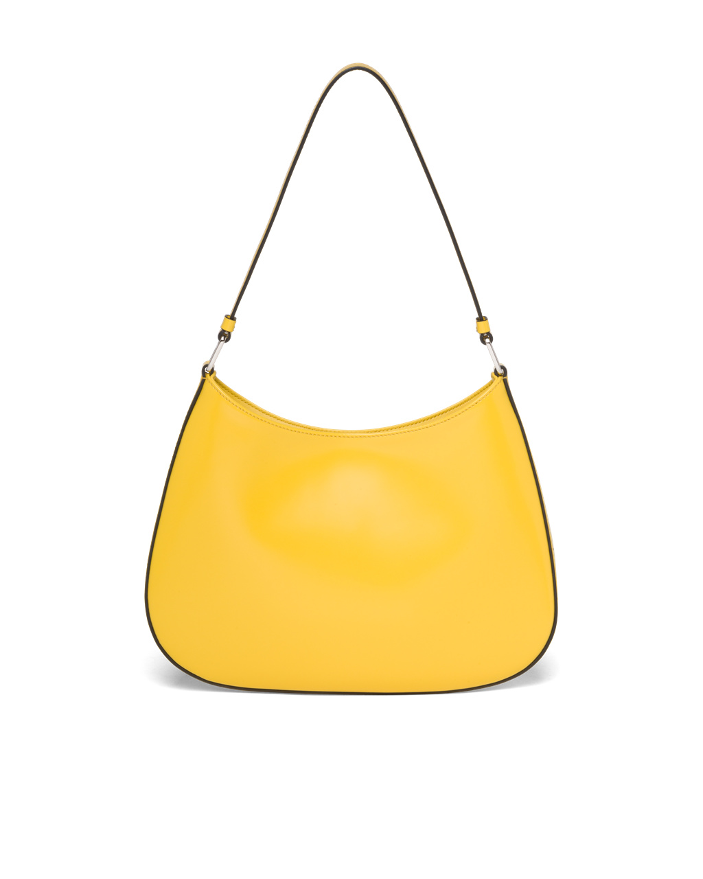 Prada Prada Cleo Brushed Cuero Shoulder Bag Amarillo | 95047-YOHU