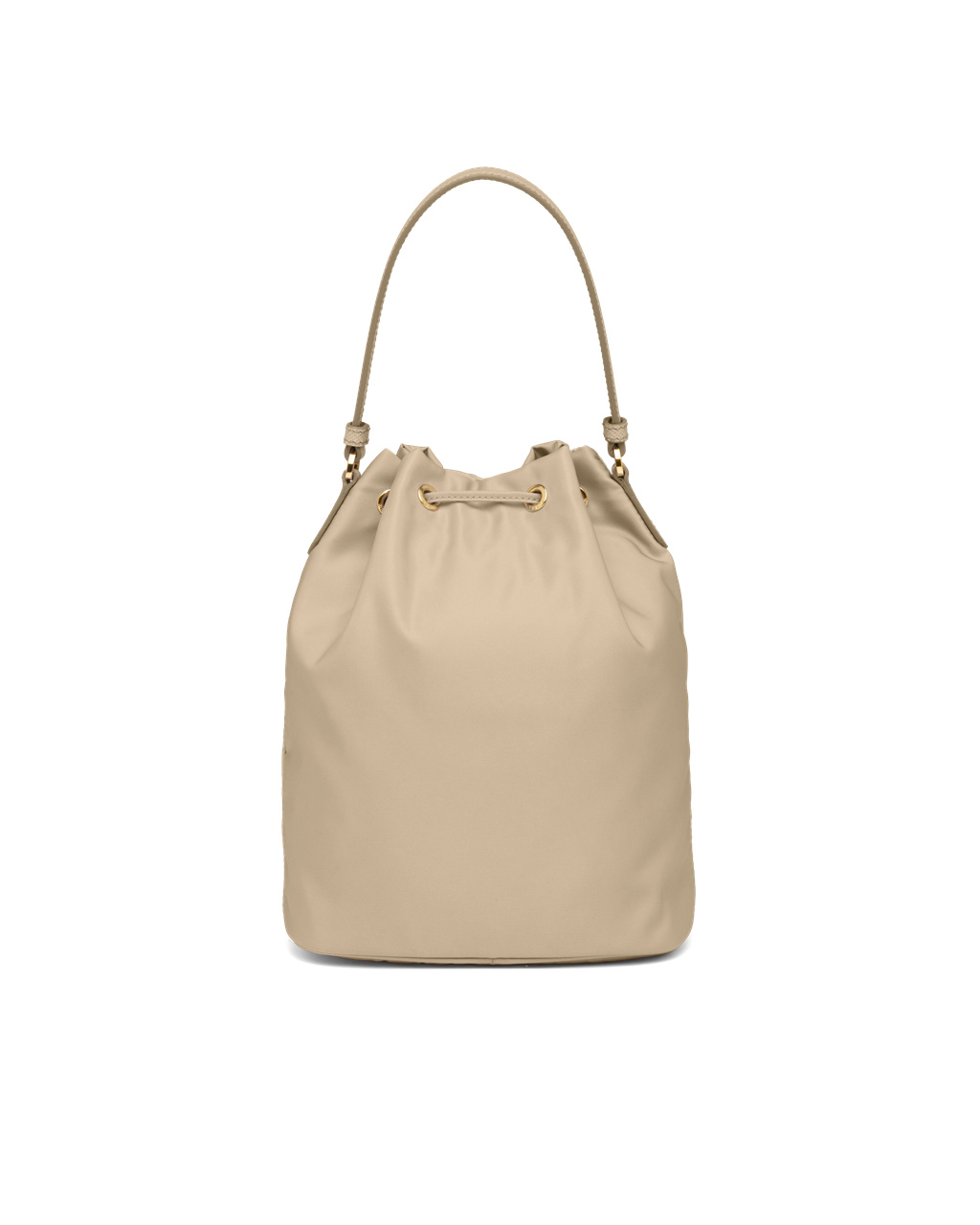 Prada Prada Duet Re-nylon Bucket Shoulder Bag Beige | 28540-GZCW