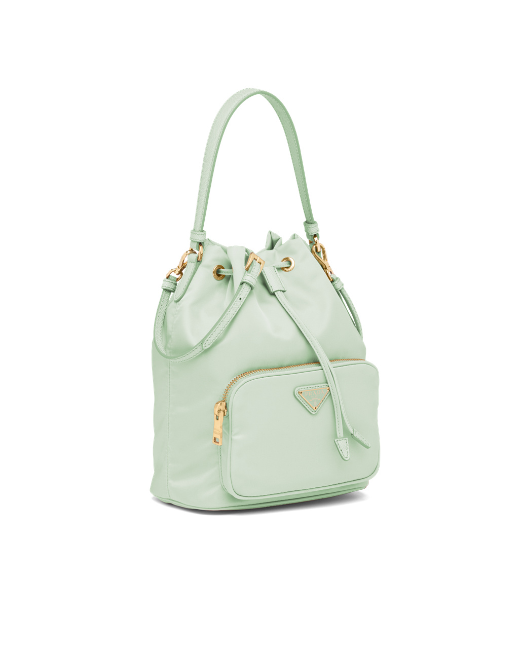 Prada Prada Duet Re-nylon Bucket Shoulder Bag Aqua | 28954-XTRK