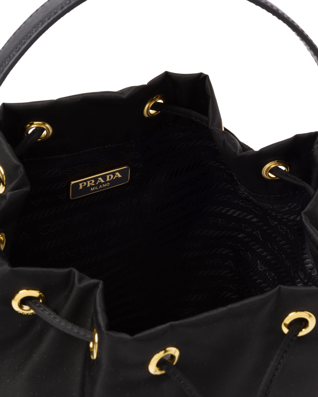 Prada Prada Duet Re-nylon Bucket Shoulder Bag Negras | 30145-KDXN