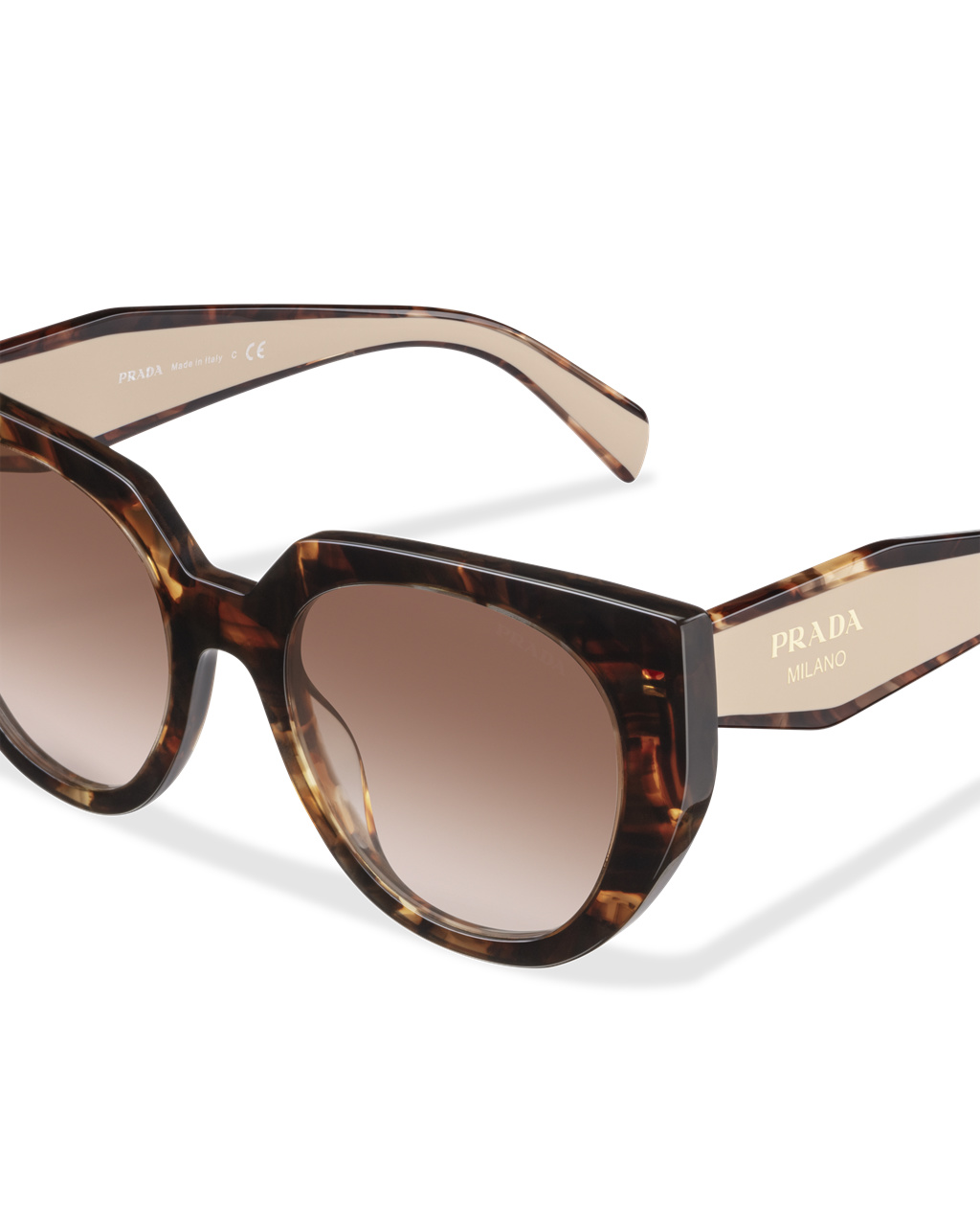 Prada Prada Eyewear Colección Sunglasses Cat-eye Marrones Oscuro | 97284-EMJY