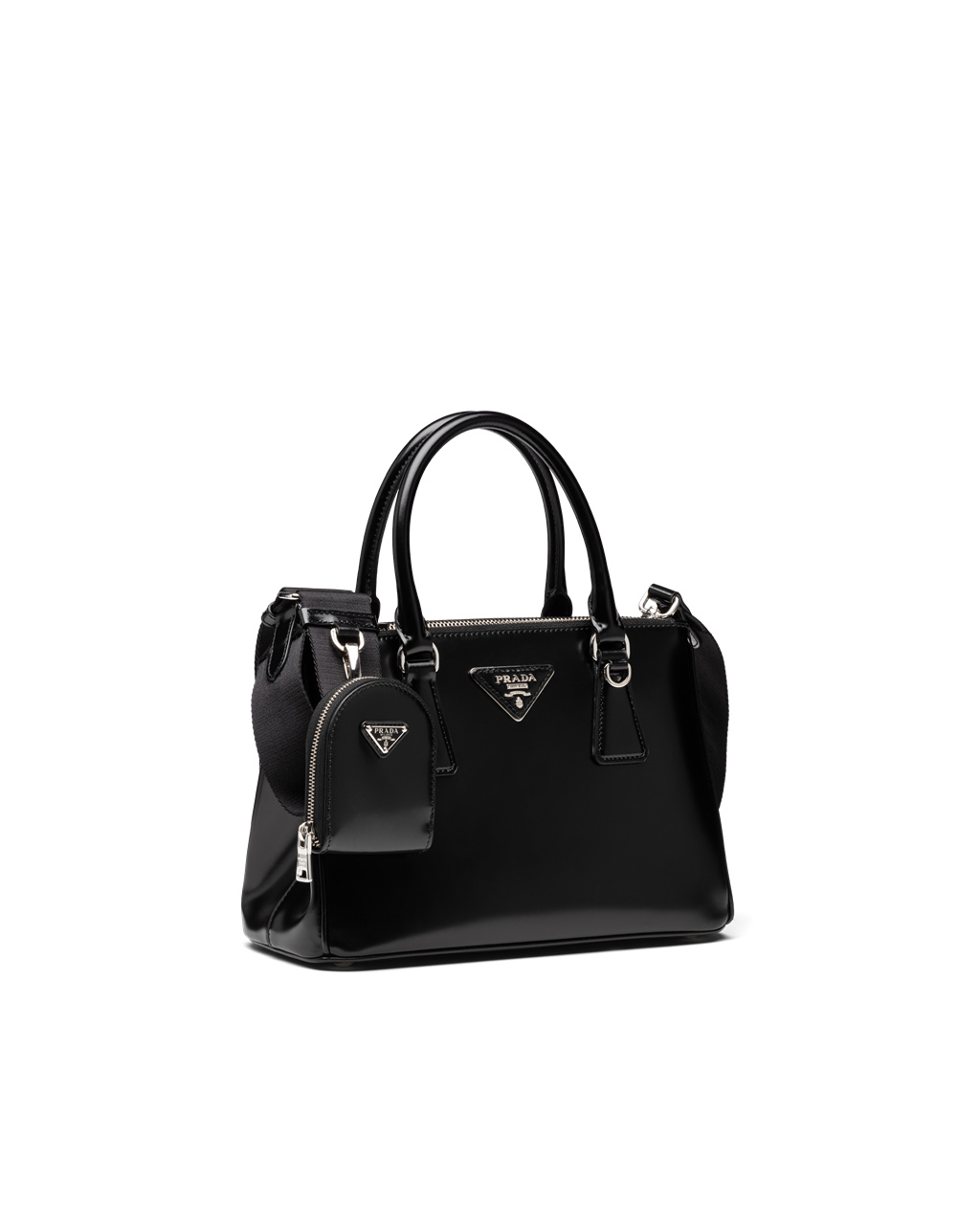 Prada Prada Galleria Brushed Cuero Small Bag Negras | 80257-UFTR