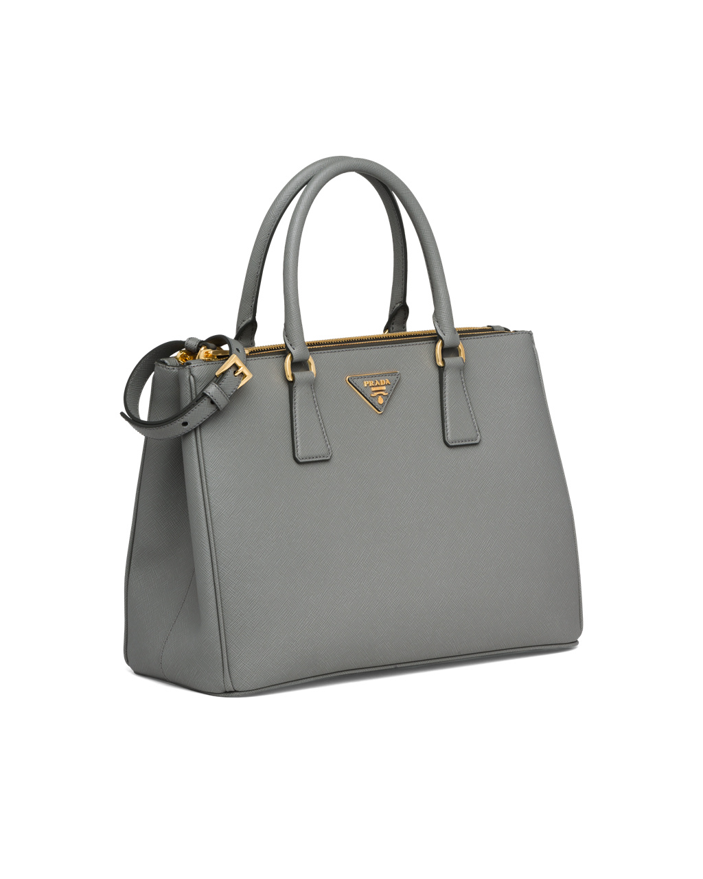 Prada Prada Galleria Saffiano Cuero Large Bag Slate Gray | 09534-HOZK