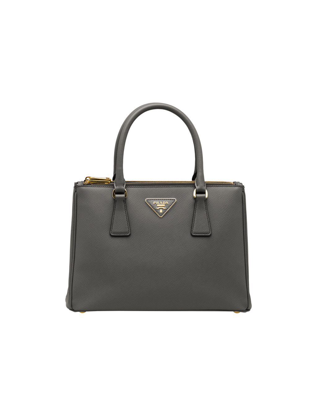 Prada Prada Galleria Saffiano Cuero Medium Bag Slate Gray | 26748-XMPL