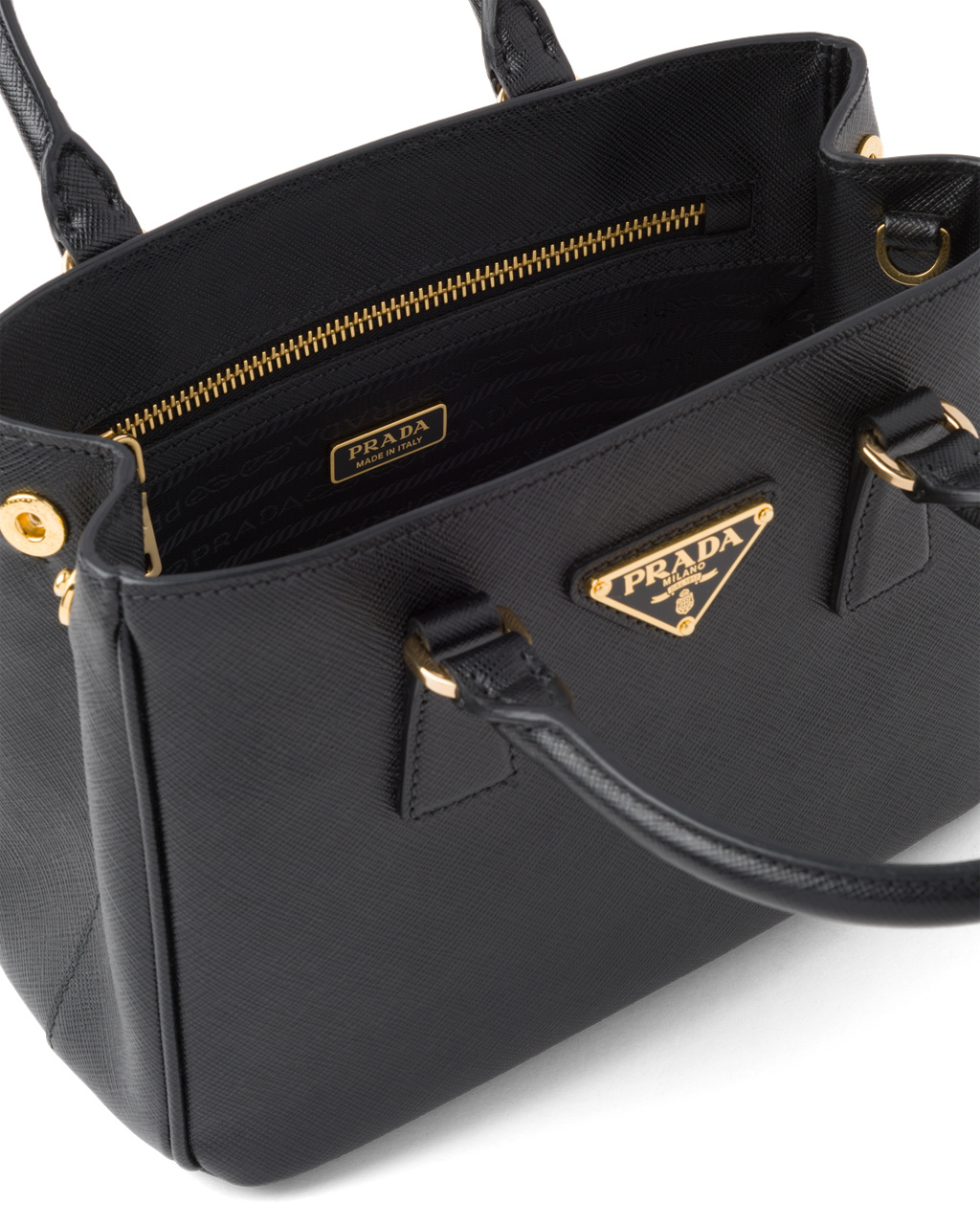 Prada Prada Galleria Saffiano Cuero Mini-bag Negras | 35290-ELMY