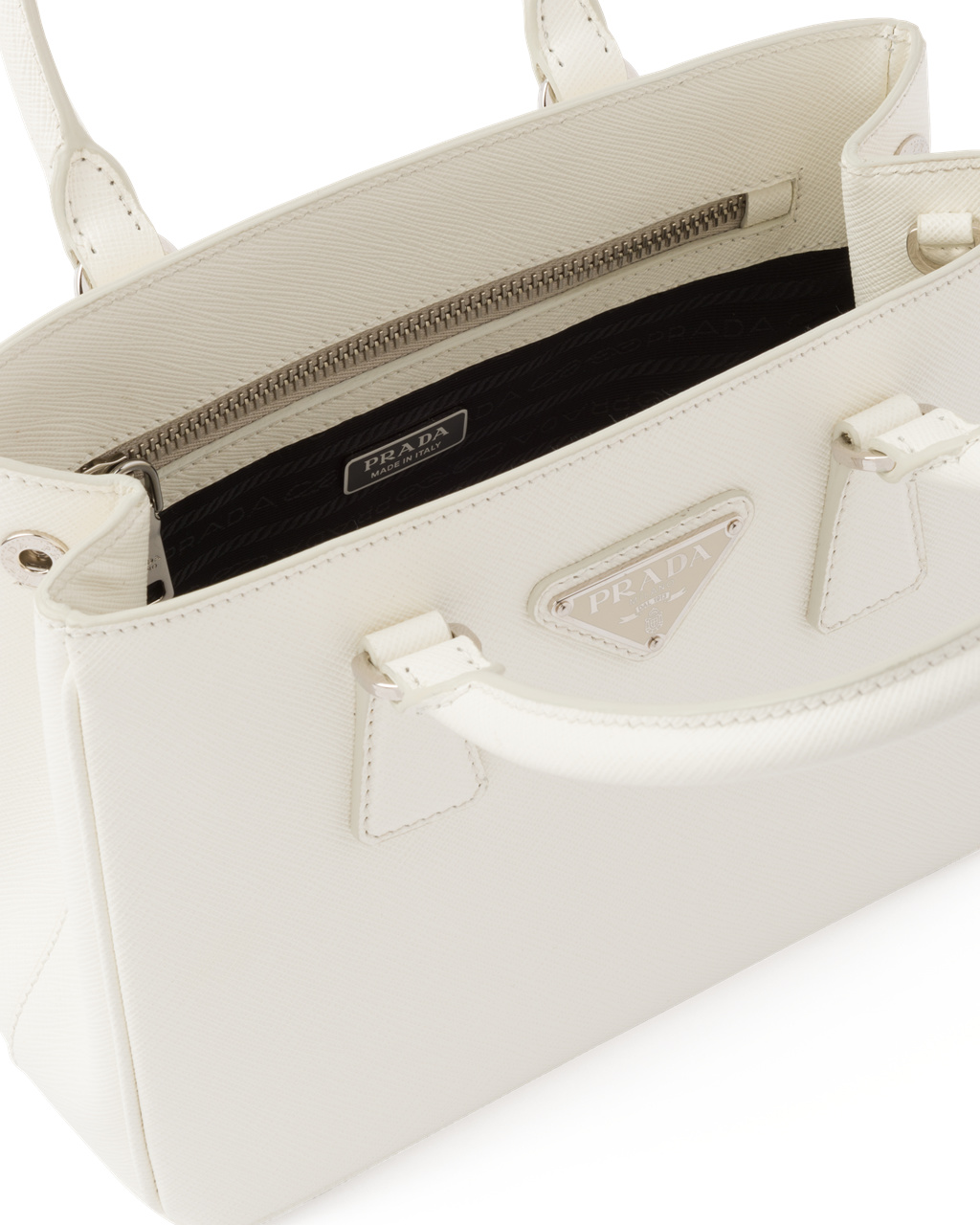 Prada Prada Galleria Saffiano Cuero Mini-bag Blancas | 43578-EYGS