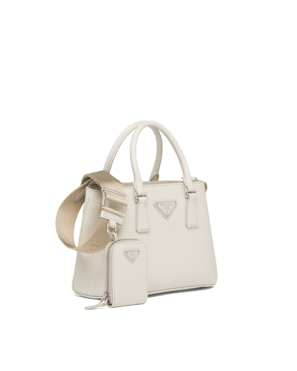 Prada Prada Galleria Saffiano Cuero Mini Bag Blancas | 56320-UXSI