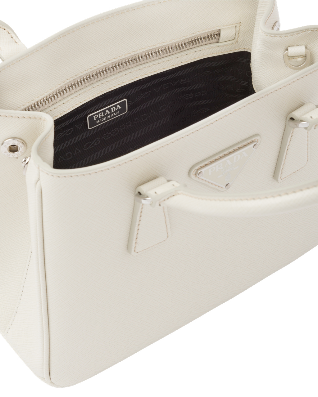 Prada Prada Galleria Saffiano Cuero Mini Bag Blancas | 56320-UXSI