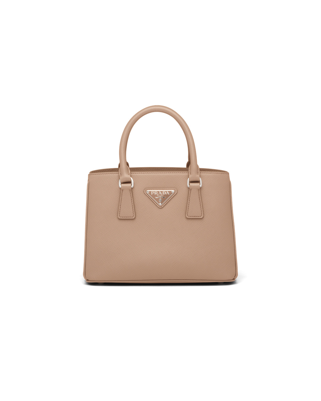 Prada Prada Galleria Saffiano Cuero Mini Bag Beige | 83047-UHAK