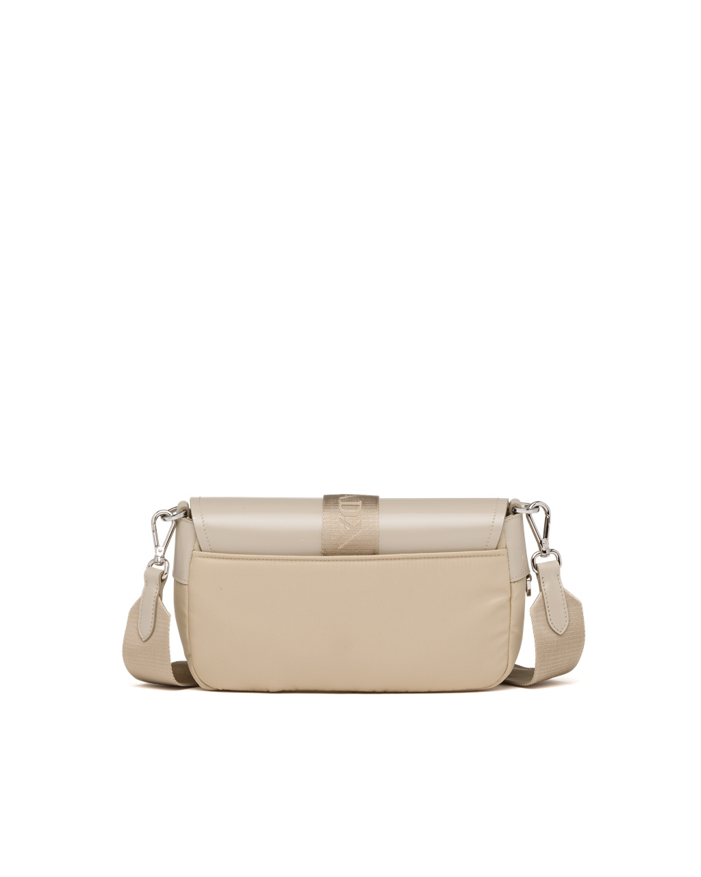 Prada Prada Pocket Nylon And Brushed Cuero Bag Beige | 89375-CPMG