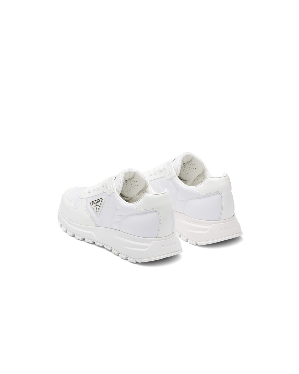 Prada Prada Prax 1 Re-nylon And Brushed Cuero Sneakers Blancas | 90126-IWRP