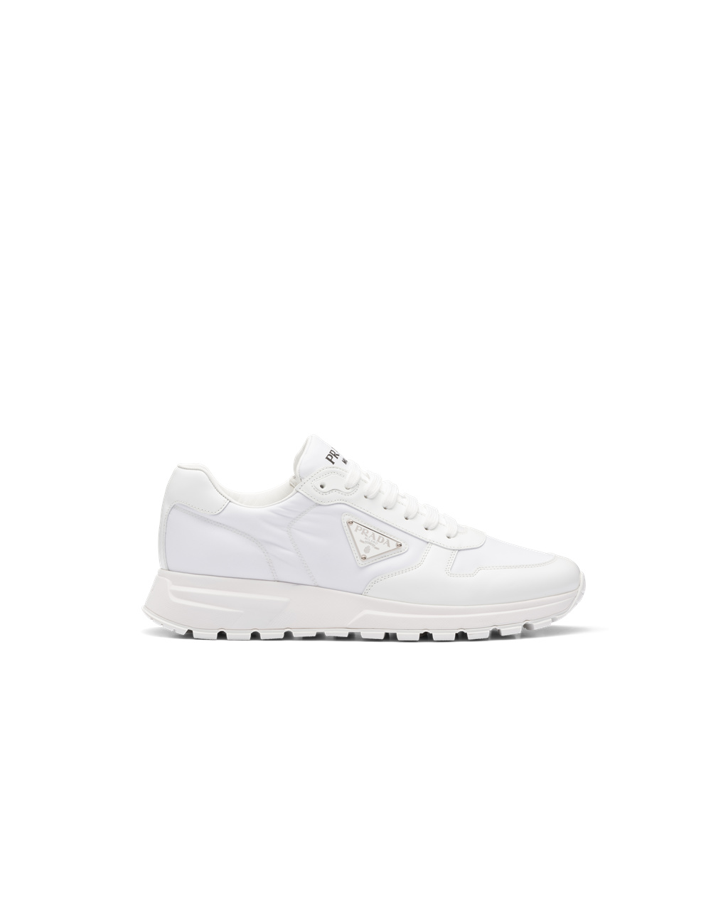 Prada Prada Prax 1 Re-nylon And Brushed Cuero Sneakers Blancas | 90126-IWRP