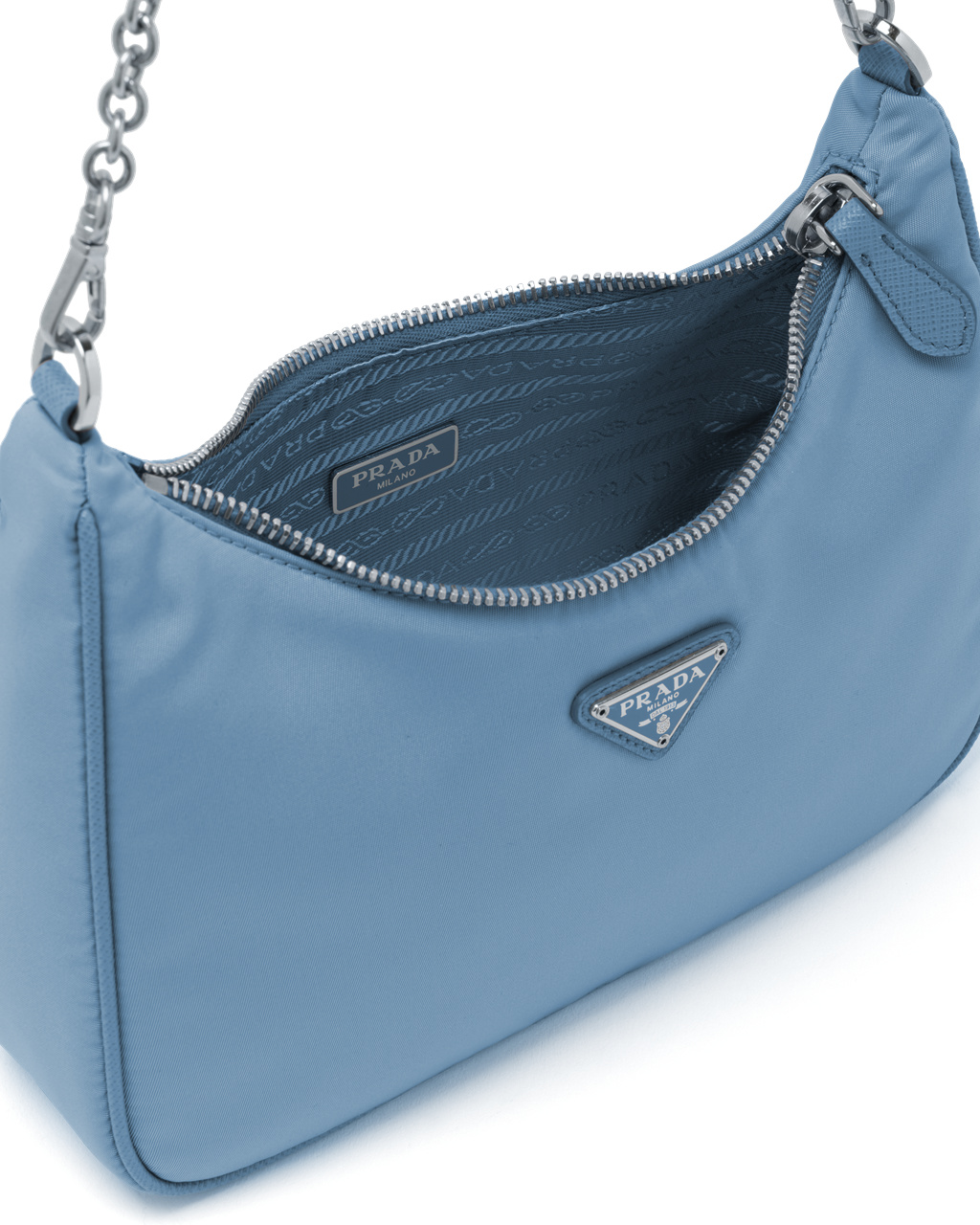 Prada Prada Re-edition 2005 Nylon Bag Azules | 04928-UPMX